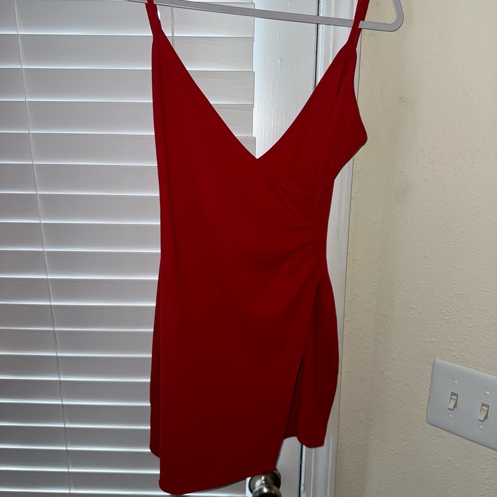 RED COCKTAIL DRESS